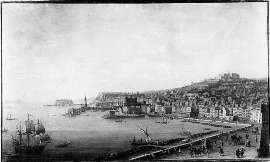 La veduta di Napoli dal Carmine - Reggia di Caserta